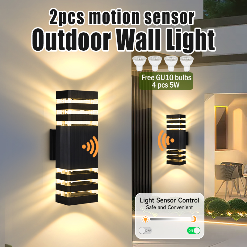 Outdoor Lighting Wall Mount - Lampa ścienna z czujnikiem ruchu, zewnętrzna,