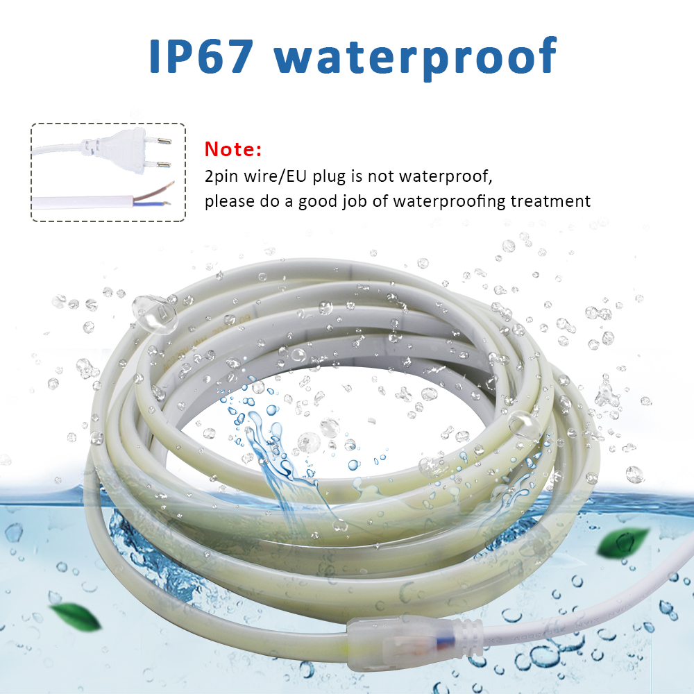 Outdoor Lighting Extension Cord - Wodoodporna taśma LED COB 220V IP67,