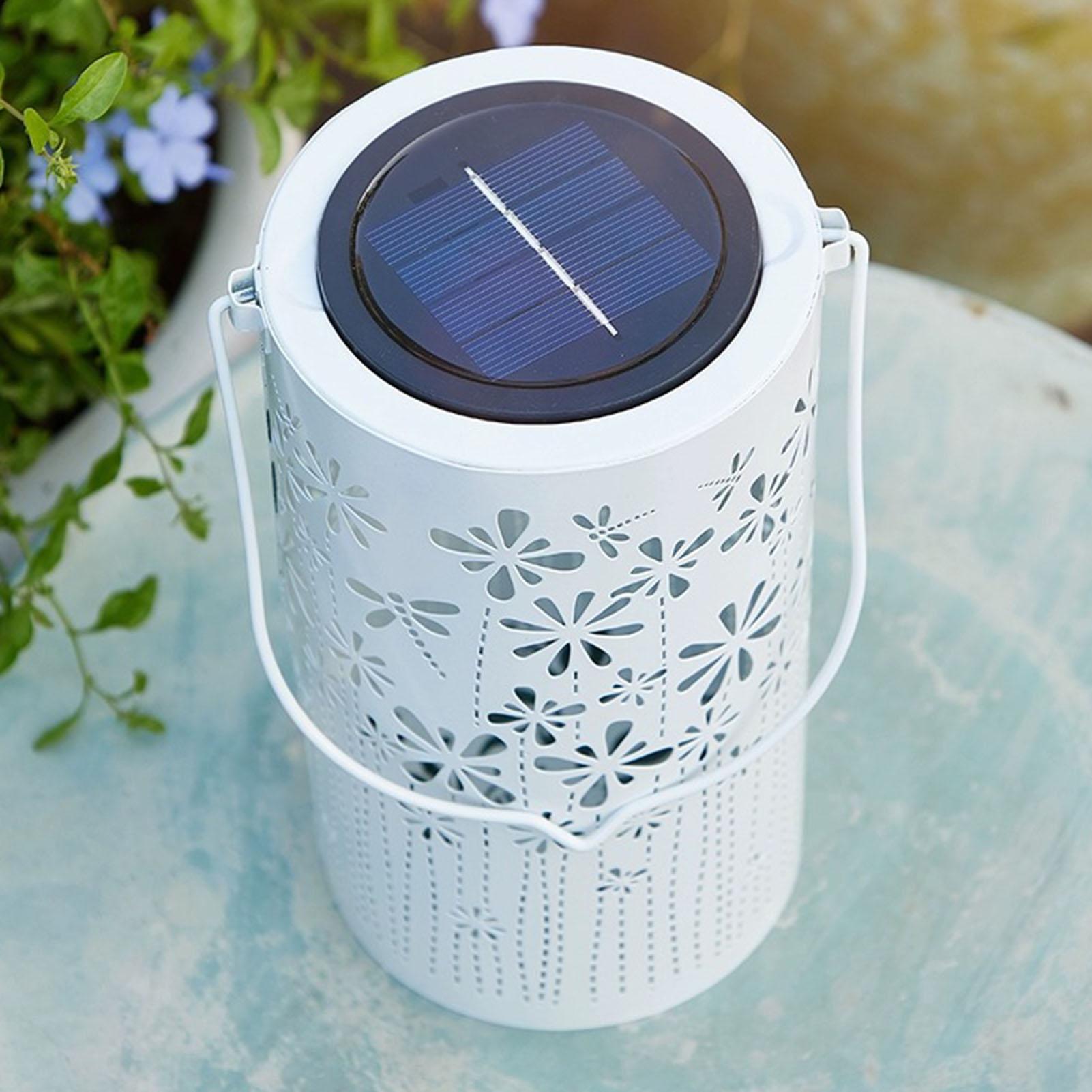 Outdoor Lighting Yard - Solarna latarenka wisząca, wodoodporne lampy kwiatowe,