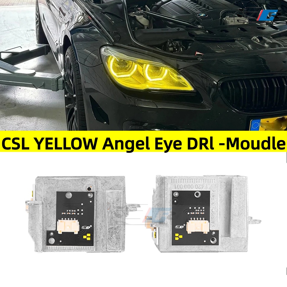 Outdoor Lighting Yellow - Żółte moduły LED Angel Eye DRL