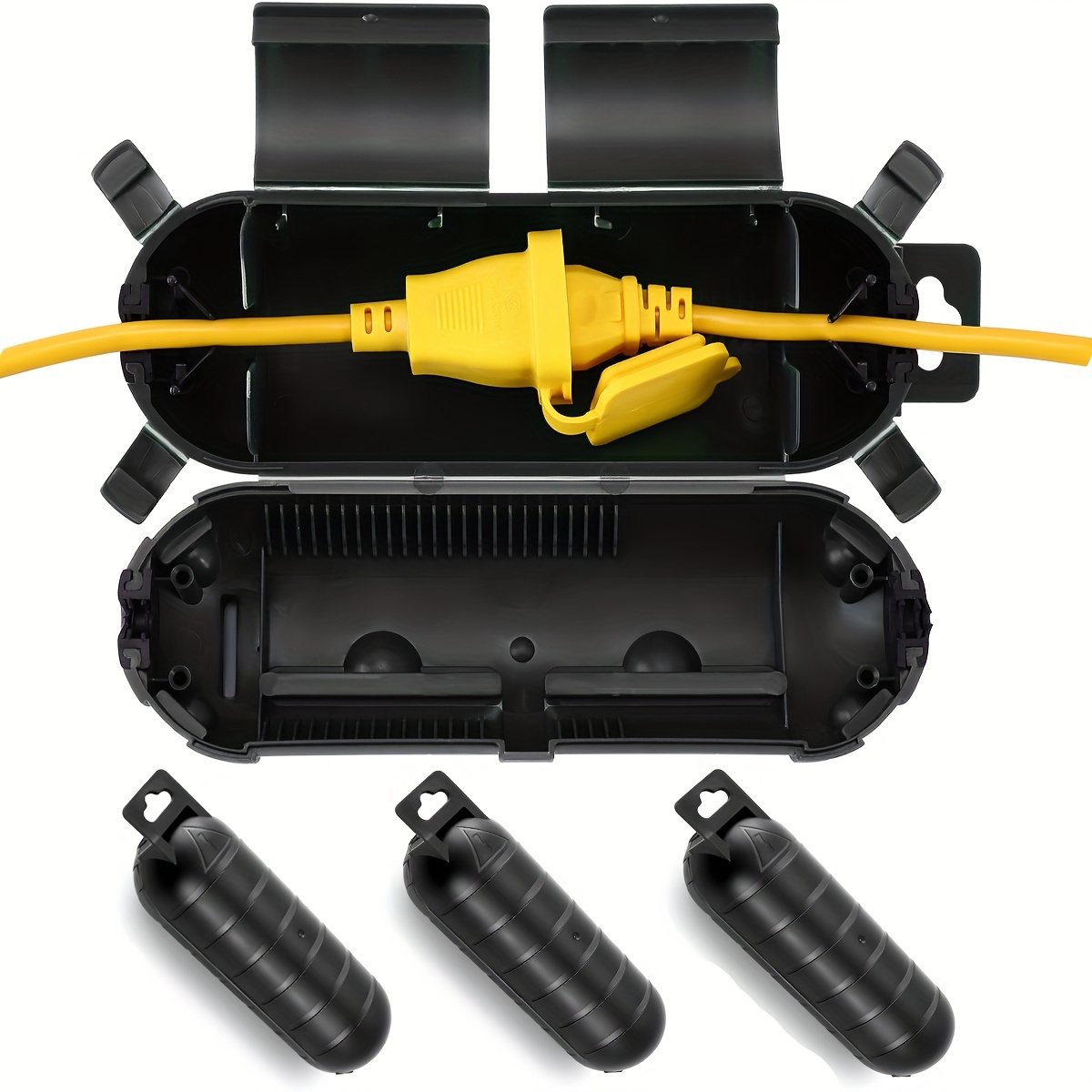 Outdoor Lighting Extension Cord - Przedłużacz Przełącznik wtyczki Osłona ochronna, wodoodporna