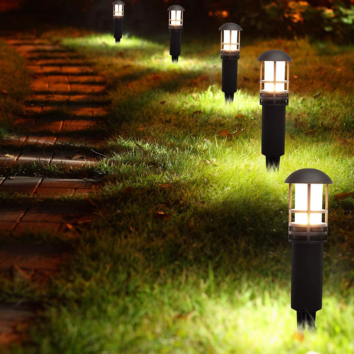 Outdoor Lighting Extension Cord - 8 sztuk LED ogrodowa oświetlenie trawnika