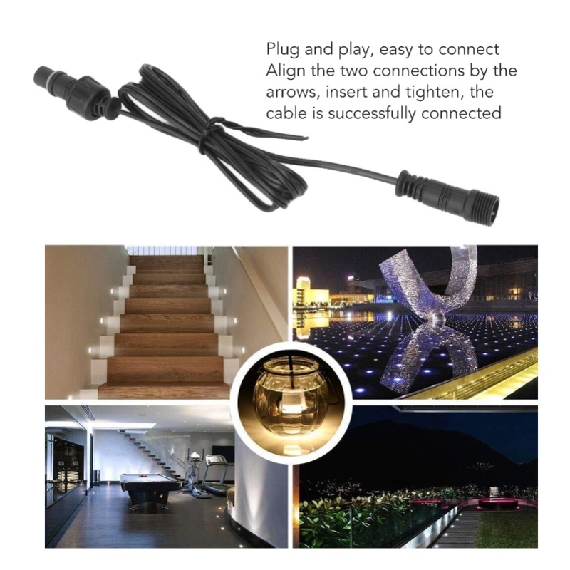 Outdoor Lighting Extension Cord - 5 szt. Przedłużacz do oświetlenia tarasu