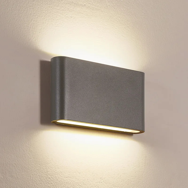 Outdoor Lighting Hardwired - Nowoczesna lampa ścienna LED z oświetleniem