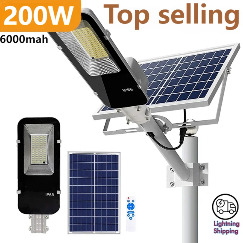 Outdoor Lighting Garage - 200W potężna lampa słoneczna zewnętrzna słoneczna