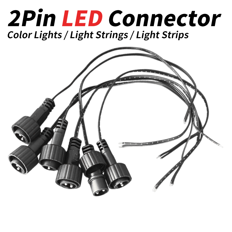 Outdoor Lighting Extension Cord - Złącze LED 2-pinowe z przewodem 25