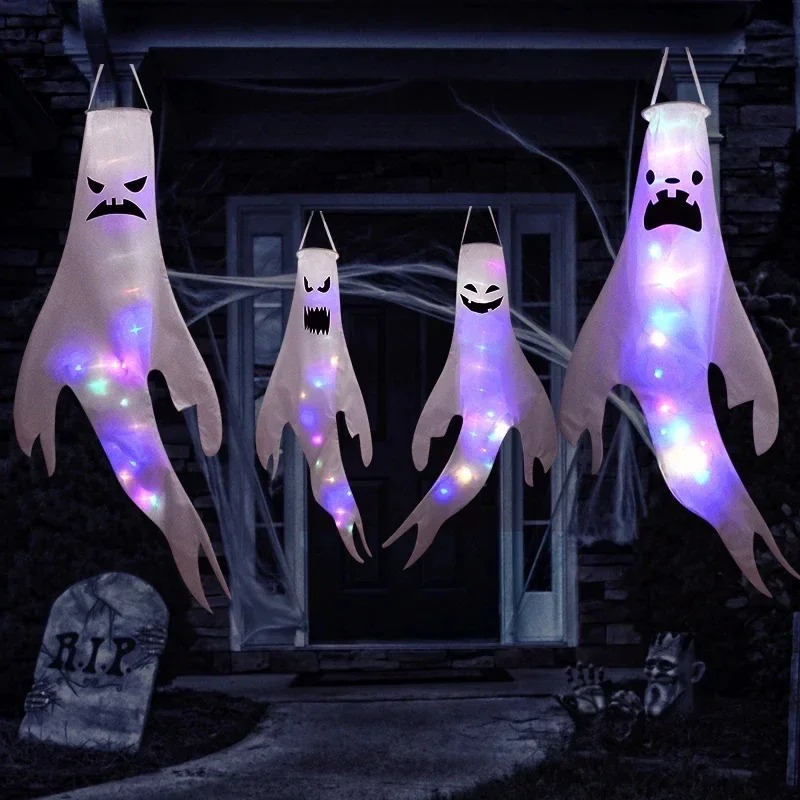 Wiszący Duch Halloweenowy LED, – Outdoor Lighting Pole recenzja i cena