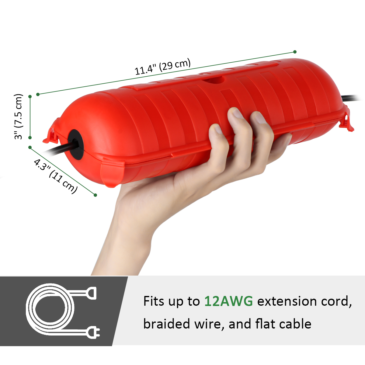 Wodoodporna skrzynka zasilając – Outdoor Lighting Extension Cord recenzja i cena