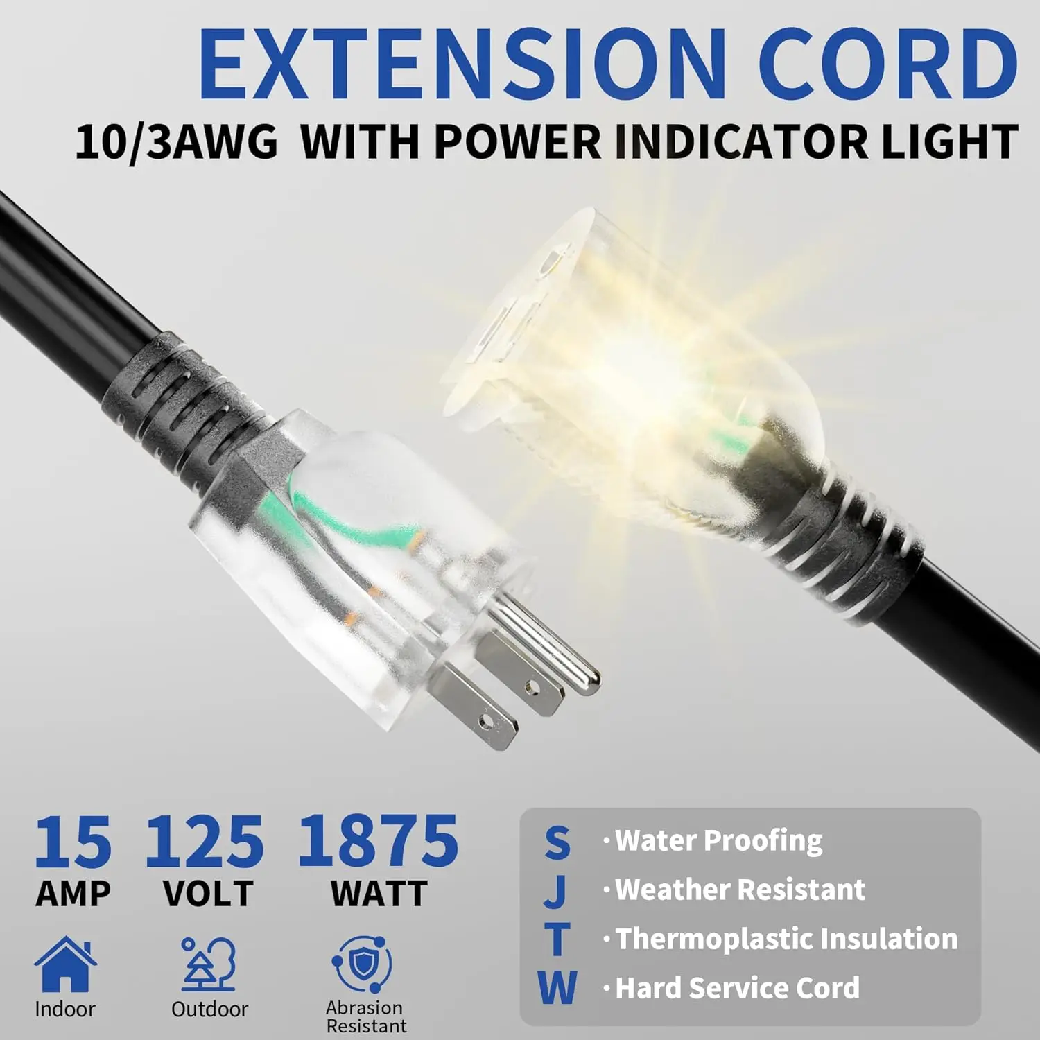 Przedłużacz zewnętrzny/wewnętr – Outdoor Lighting Extension Cord recenzja i cena