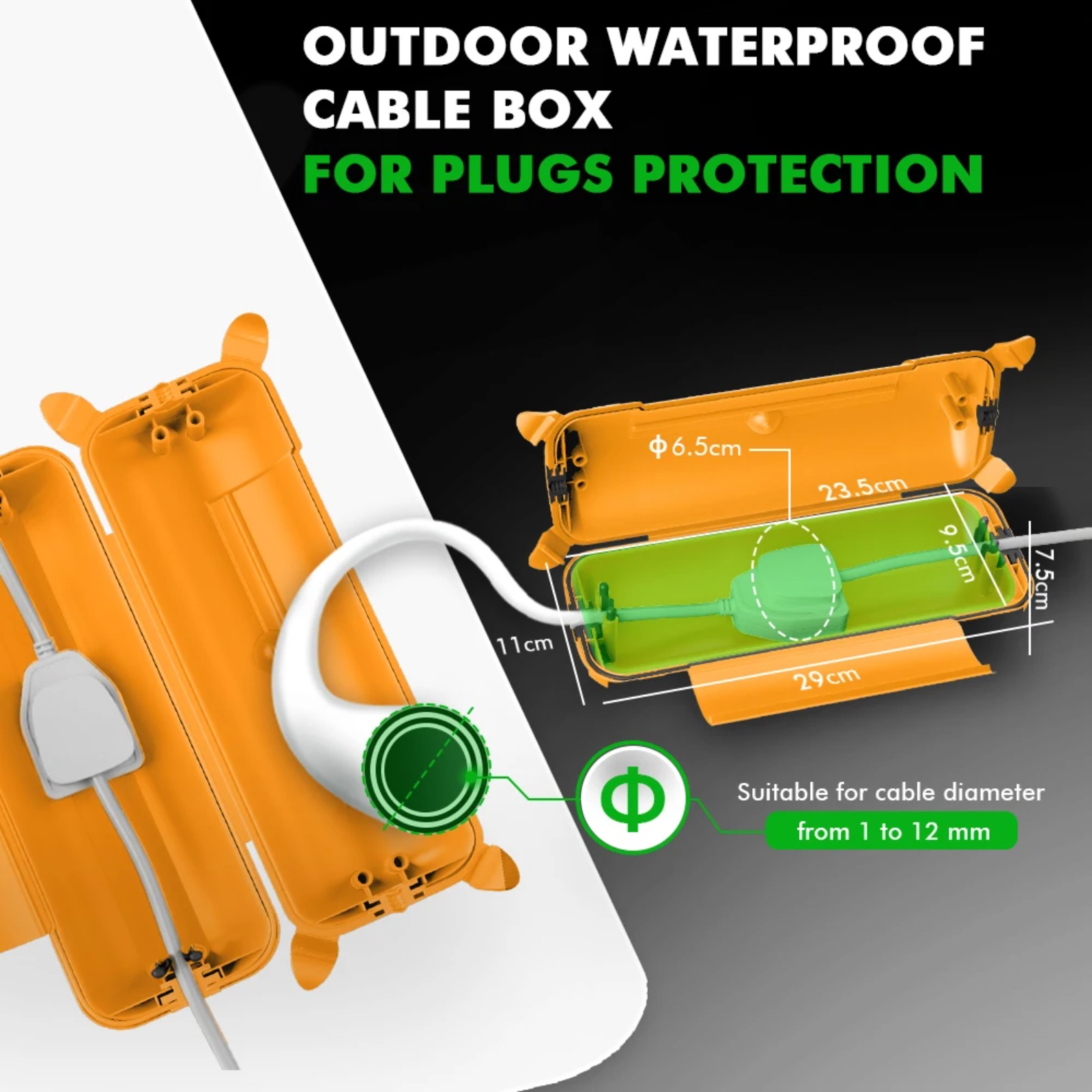 Obudowa na kabel przedłużający – Outdoor Lighting Extension Cord recenzja i cena