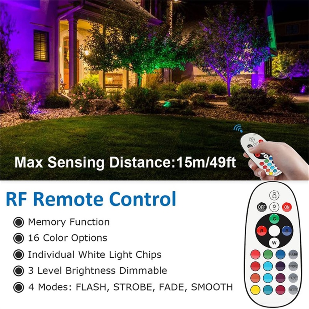 Oświetlenie krajobrazowe RGBW  – Outdoor Lighting Yard recenzja i cena