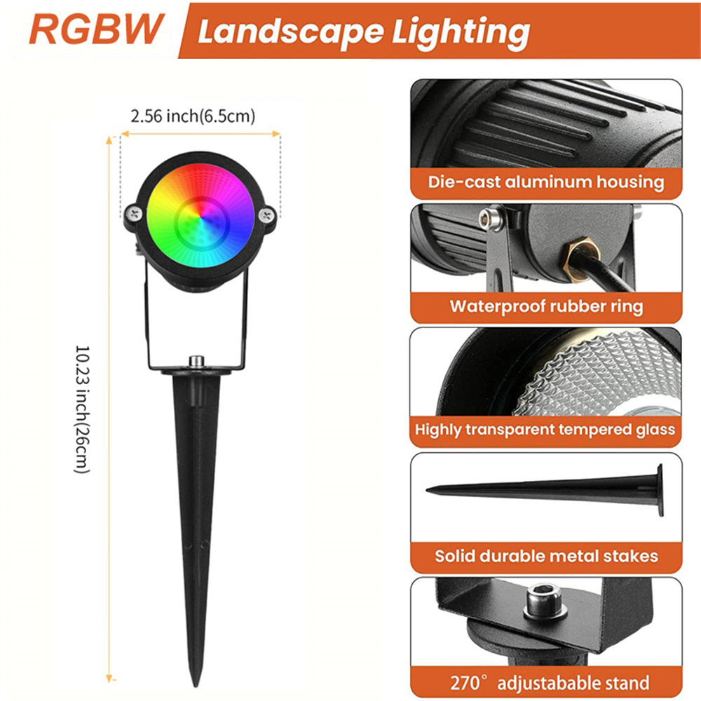 Oświetlenie krajobrazowe RGBW  – Outdoor Lighting Yard recenzja i cena