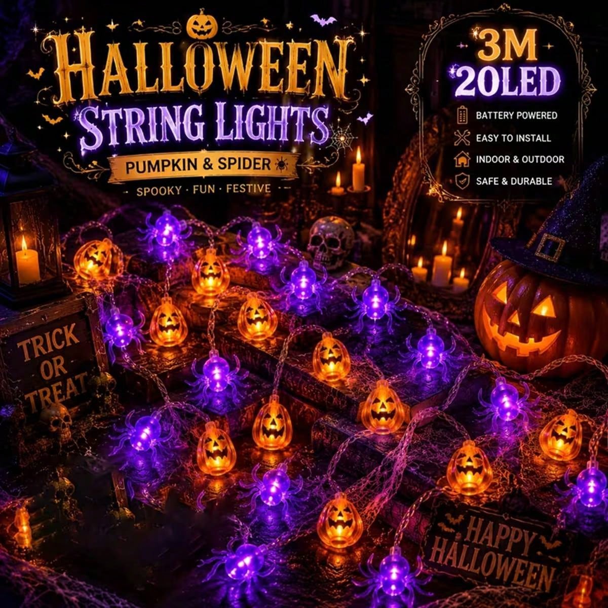 1 szt. Halloweenowa dynia z 10 – Outdoor Lighting For Front Of House recenzja i cena