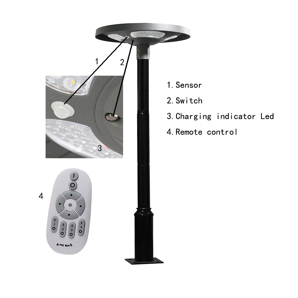 Wodoodporna lampa solarna LED  – Outdoor Lighting Pole recenzja i cena