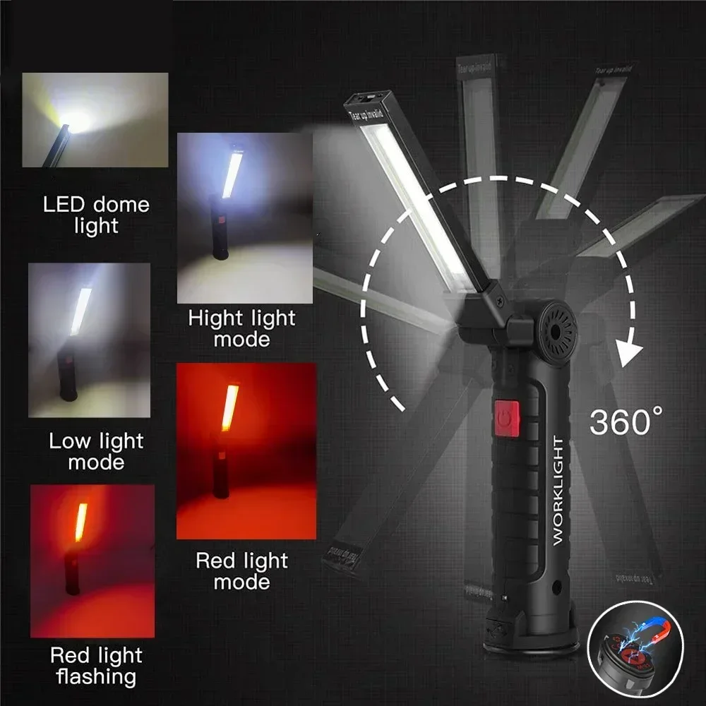 Latarka LED COB, ładowana prze – Outdoor Lighting Fixtures recenzja i cena