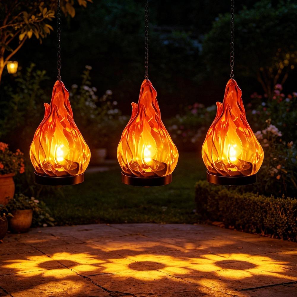Solarna lampa wisząca z efekte – Outdoor Lighting Yard recenzja i cena